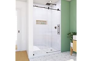 DreamLine Enigma-X 44-48 inch W x 76 inch H Frameless Sliding Shower Door in Oil Rubbed Bronze