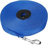 Vivifying 20M Dog Training Lead Nylon Leash 65ft 2cm Round Blue view 2