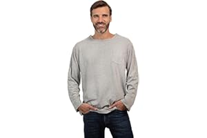 MAI WE CARE MAI Post Shoulder Surgery Shirts for Men - Recovery Long Sleeve Shirt with Easy Snaps on Sides, Chemo Port Access Shirt