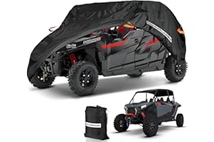 NEVERLAND UTV Cover Heavy Waterproof Denier Oxford Cloth for Polaris RZR Yamaha Can-Am Defender Kawasaki Ranger Cover 4-6 Pas