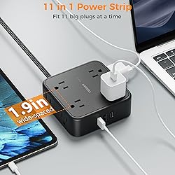Power Strip Surge Protector 10 Ft Cord, 8 AC