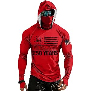 Fishing Shirts for Men, Breathable Sun Shirt with Hood Summer Lightweight UPF 50+ Long Sleeve Sun Protection Fishing Shirt