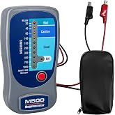 Megohmmeter Insulation Resistance Tester M500 Megohmmeter 0 to 1000M&Omega; | Measures 20-1000 megohms at 500V with Clear LED Indicators for Quick Fault Detection with Soft Carrying Case