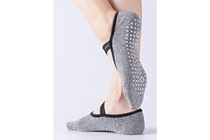 Pilates Grip Socks for Women Non Slip Workout Yoga Socks