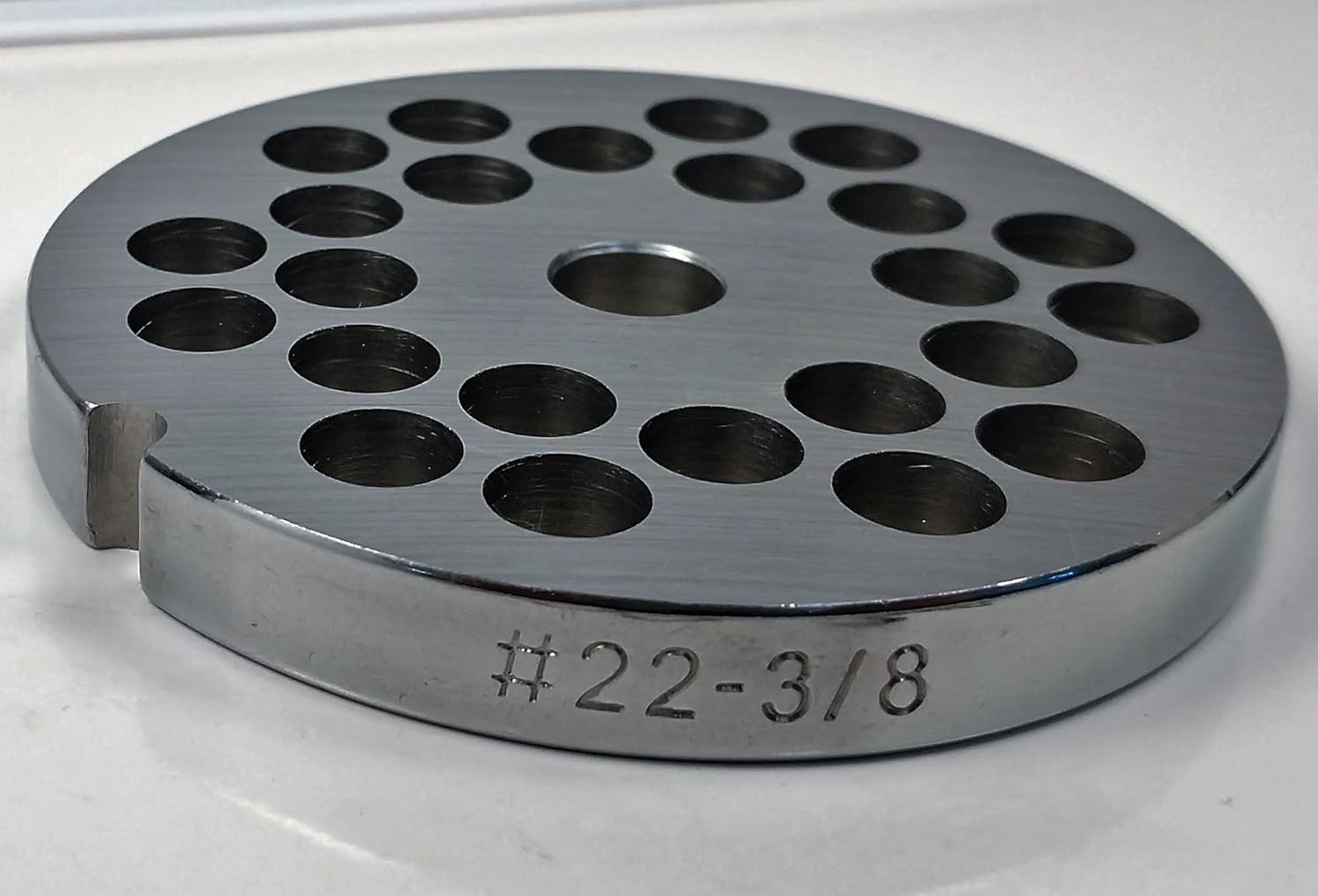 Food Service Knives #22 Meat Grinder Plate (3/8 in.)
