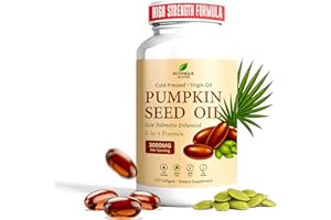 Pumpkin Seed Oil 150 Softgels | Cold-Pressed Plant Oil Formula | Non-GMO