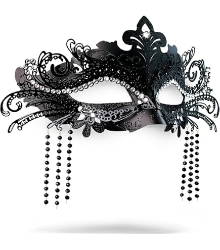 Amazon.com: liweiyu Masquerade Mask for Women Metal Mask Shiny