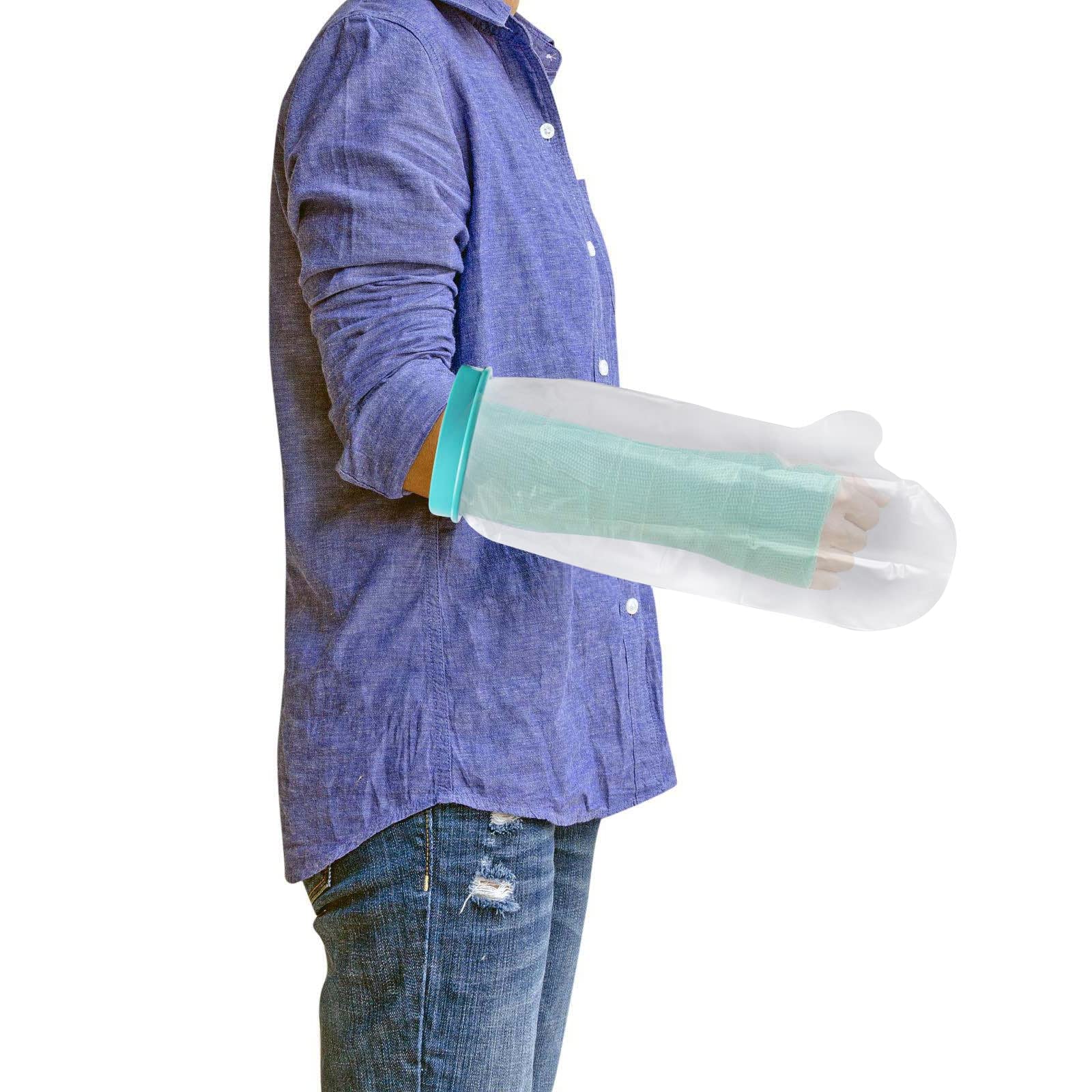 Waterproof Cast Cover Arm, Waterproof Arm Cover for Shower, Waterproof Cast Cover Arm Adult, Plaster Cast Waterproof Cover Arm for Bandages, Plasters, Waterproof Hand Cover for Shower, for Adult, Kids