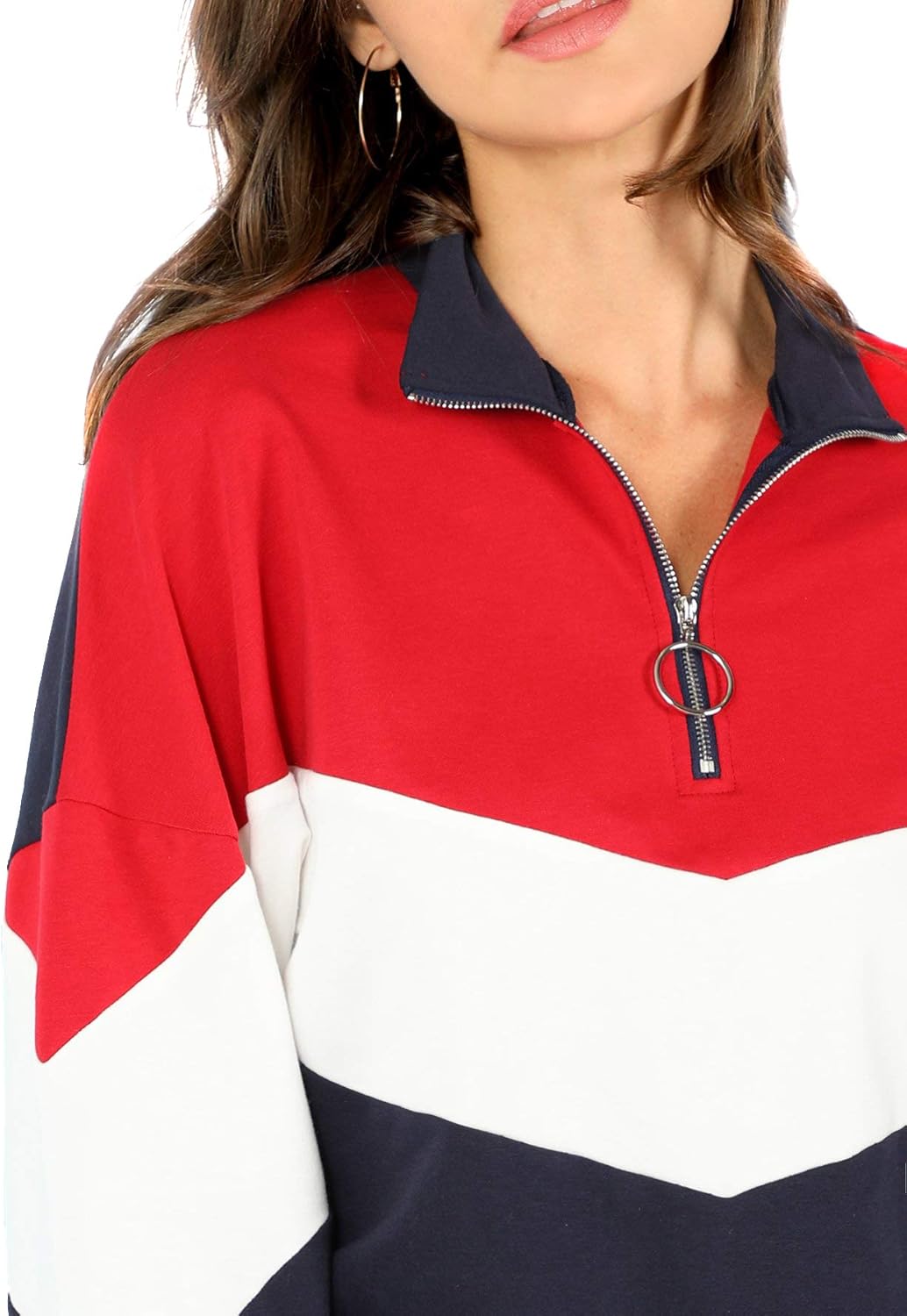 sweater with ring zipper