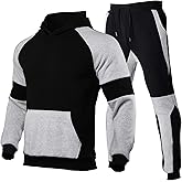HHGKED Men's Track Suits 2 Piece Set Active Jogging Suits Long Sleeve Sweatsuits Casual Outfits