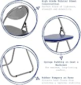 Harbour Housewares Black Padded Folding Chair 114kg Capacity view 2