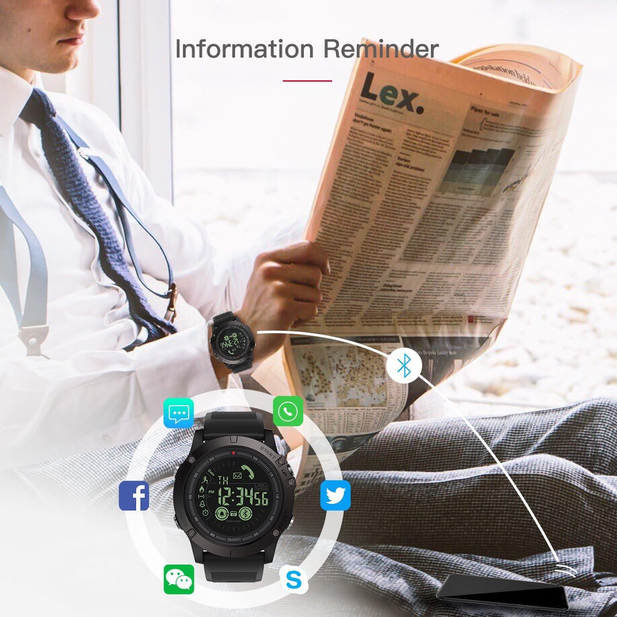 gokoo s10 digital outdoor sports smartwatch