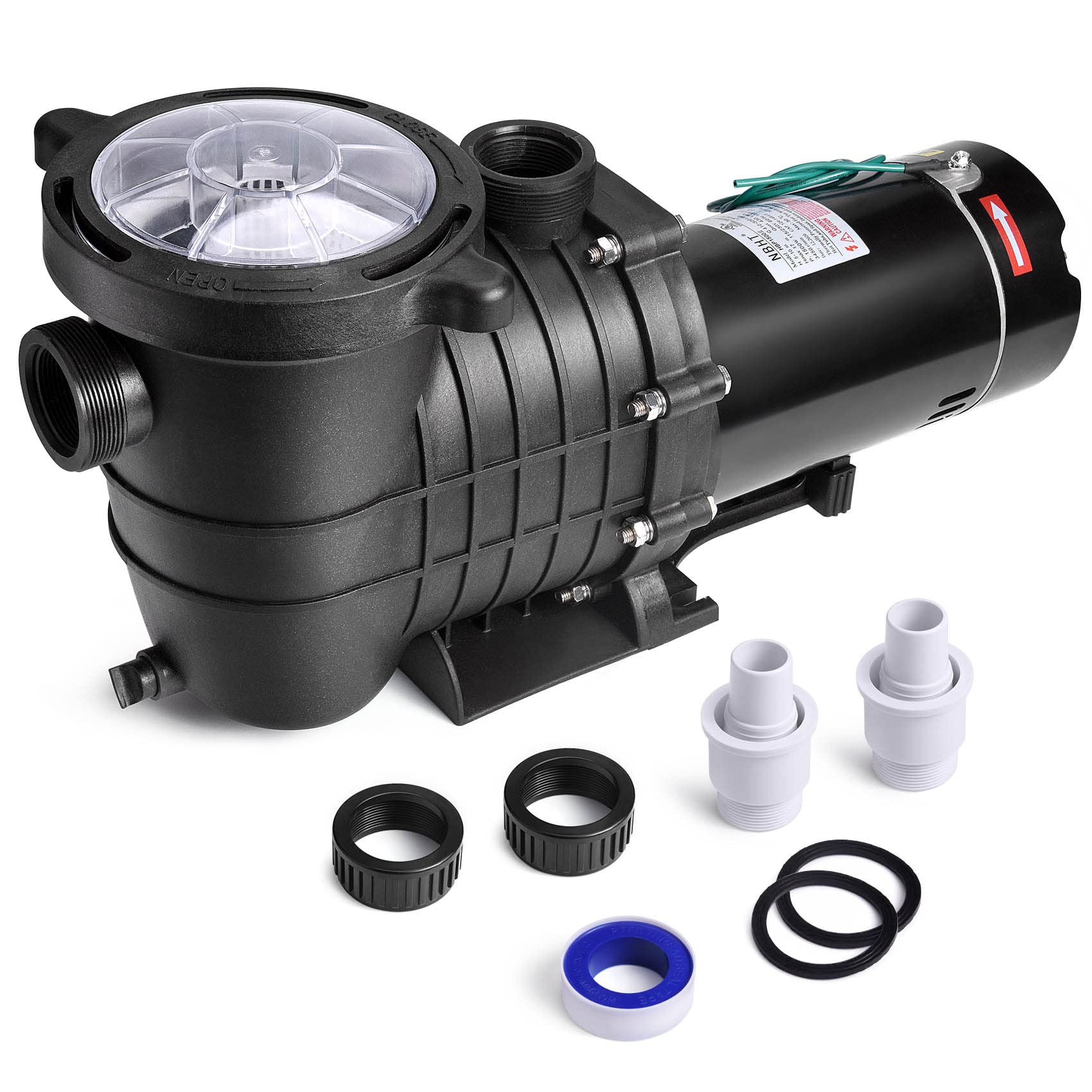 Mua Seeutek 1.5 HP Pool Pump Above Ground and Inground,6600 GPH ...