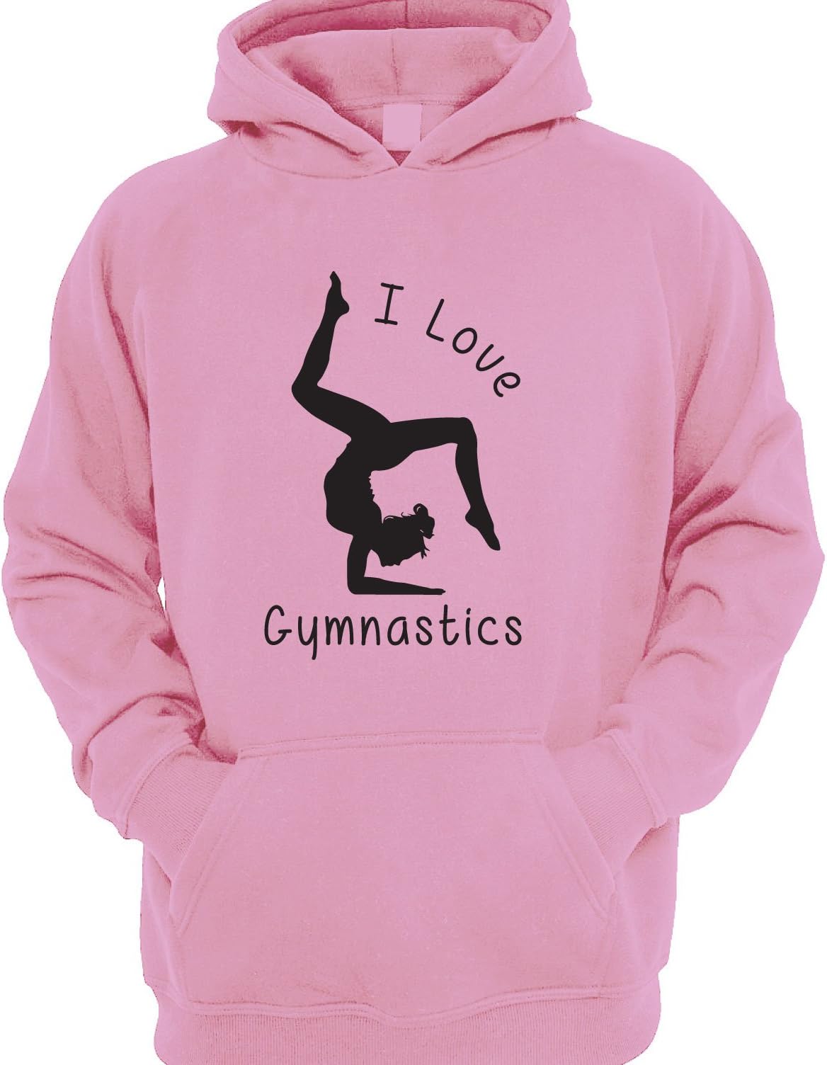 I Love Gymnastics Girl's Children's Gymnastics Hoodie