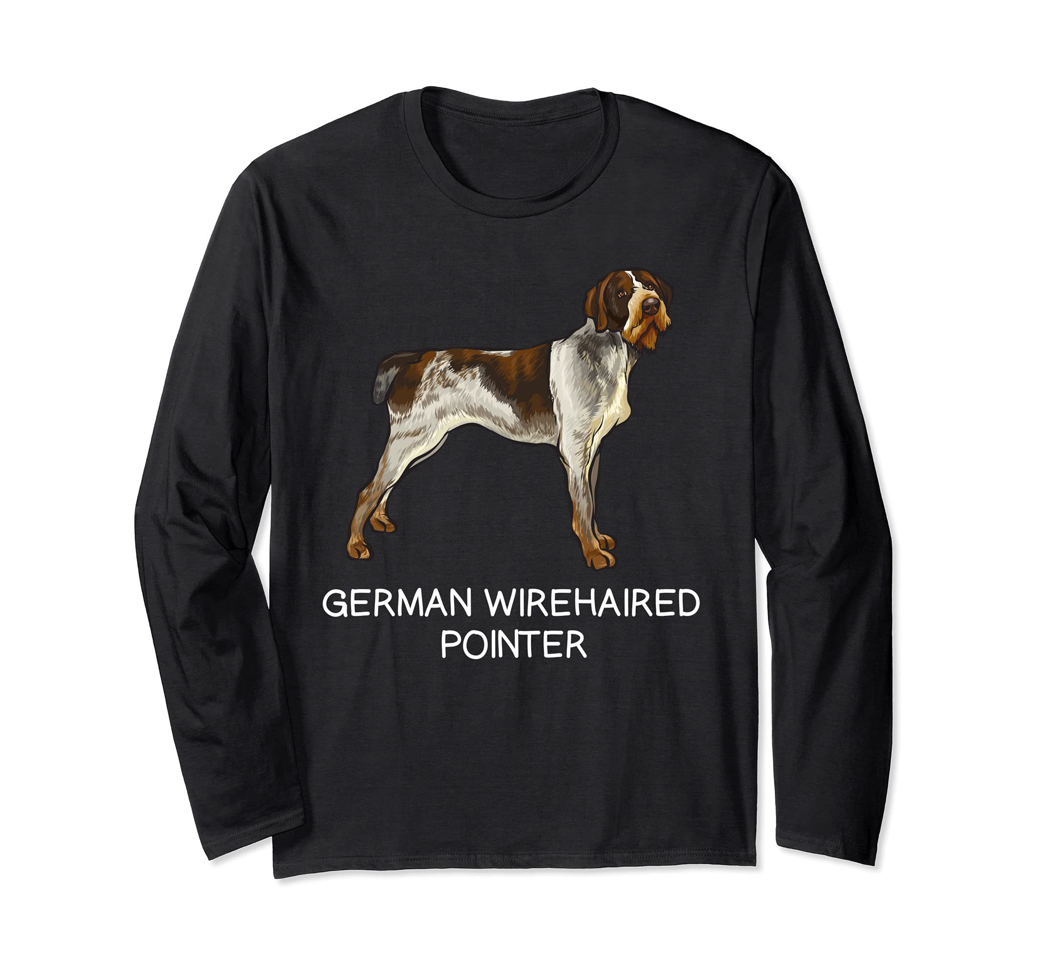 German Wirehaired Pointer Crazy Dog Lover Long Sleeve T-Shirt