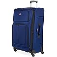 SwissGear Sion Softside Expandable Luggage, Blue, Checked-Large 29-Inch