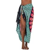 SHU-SHI Sarong Wraps for Women Long Beach Cover ups Pareo Bathing Suit Wrap Skirt Mandala Sarongs Coverup