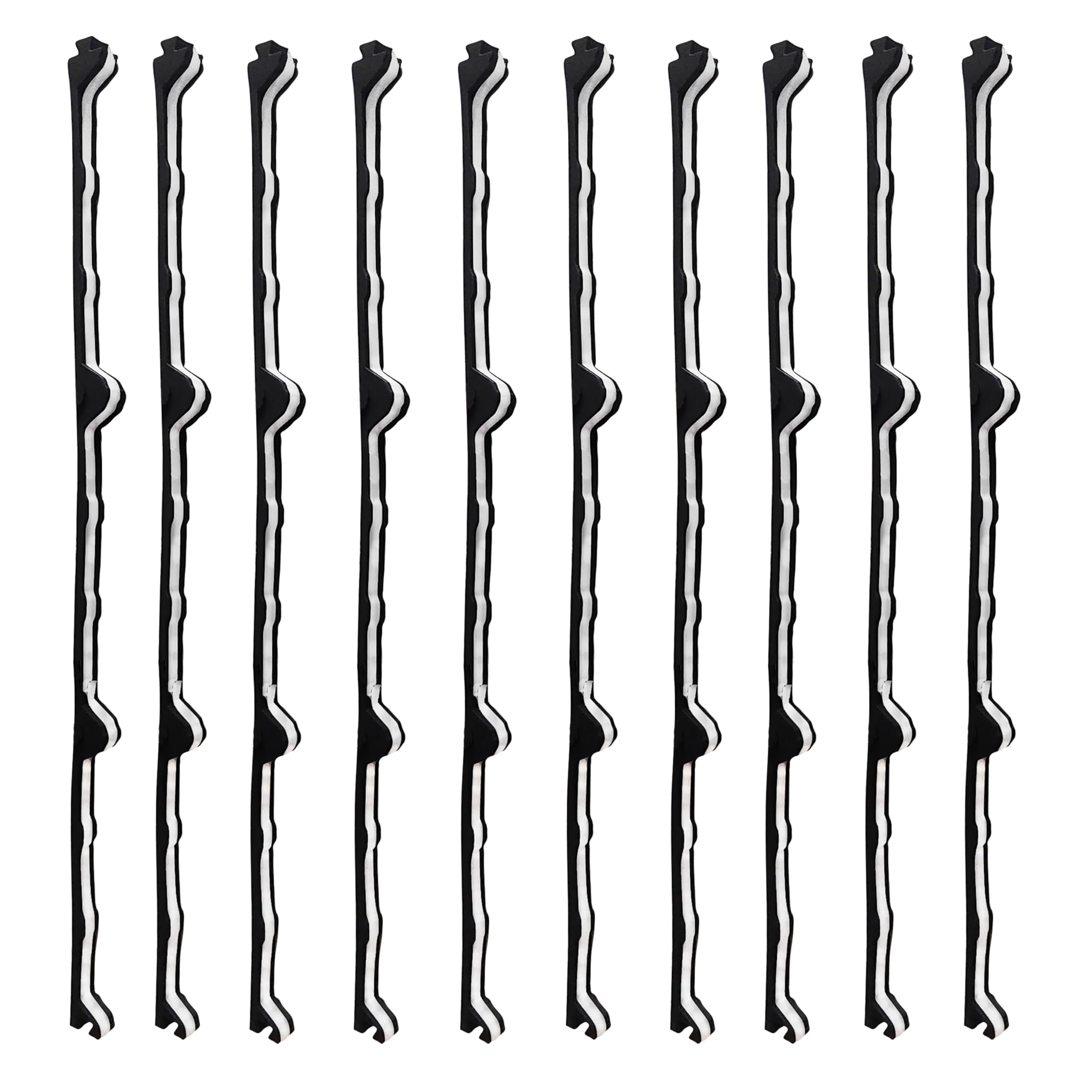 Photo 1 of KACOMACO 12" Foam Closure Strips with Self-Adhesive for Metal Corrugated Roofing Panels, Classic R Panels Roof Inside Weather Strips (10Pcs)
