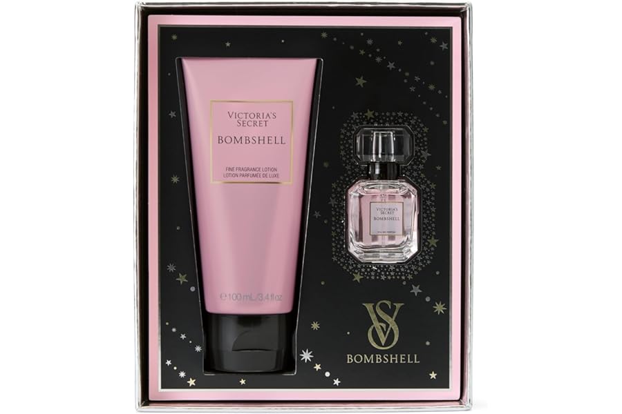 Victoria’s Secret Bombshell Mini Fragrance Duo Gift Set, Eau de Parfum & Travel Lotion