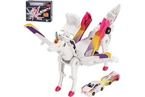 LAVEKYWASA Car Toy transformable Unicorn, Sports car Collision Magic Unicorn, Children's transformable car Robot Suitable for Boys and Girls