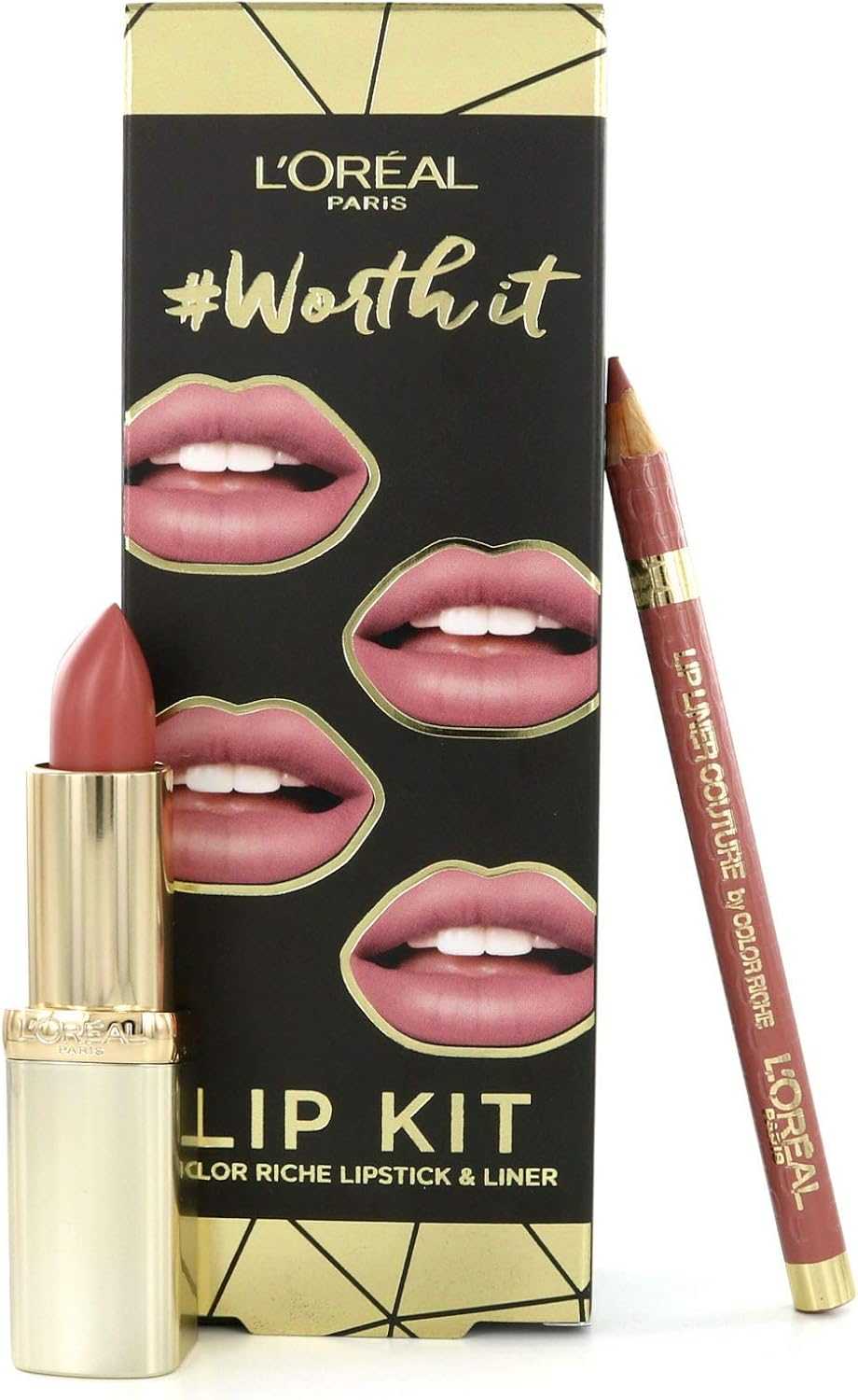 L'Oreal Paris Midnight In Paris Lipstick & Lip liner (Nude) Gift Set for Her, 98 ml (Pack of 1) - Image 4