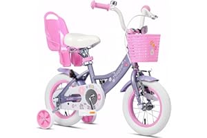 Glerc Maggie 12 14 16 20 Inch Kids Bike for 2-13 Years Old Girls, Toddler Bicycle Little Girls Princess Bikes with Basket & T