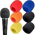 6 PCS Handheld Microphone Windscreen - Mic Pop Filter for Studio Microphone, Bluetooth Handheld Microphone and Wireless Handheld Microphone, Microphone Cover for Singing Handheld Mic by YOUSHARES