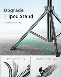 SENSYNE 62" Phone Tripod & Selfie Stick, Extendable