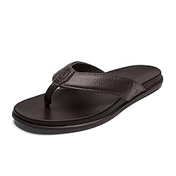 OLUKAI Olali Men's Leather Sandals, Versatile