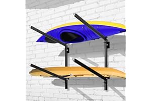 BTRAM Kayak Storage Rack, Heavy Duty Freestanding Sup Storage Stand for Outdoor Use, Storage Rack for Kayaks, SUPs, Canoe and Paddleboard,…