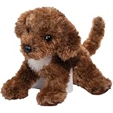 Douglas Darby Doodle Plush Stuffed Animal - Soft Curly Brown Puppy Toy, Realistic Floppy Design for Kids and Lovers, 16 Inch Cuddly