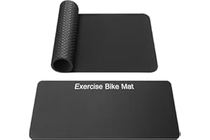 TOBWOLF 2PCS Non-Slip Mat Compatible with Peloton Bike, Concept 2 Rowing Machine, Treadmill Pad to Protect Hardwood & Carpet 