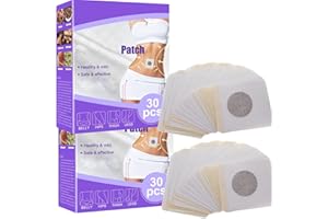 ROSARDEN 60Pcs Belly Patch, Toning Contouring Firming Patches, Sweatproof Patches,Waterproof Stickers for Women Girls, Belly Stickers for All People, Abedomen Pads for Legs (Purple 2 Box)