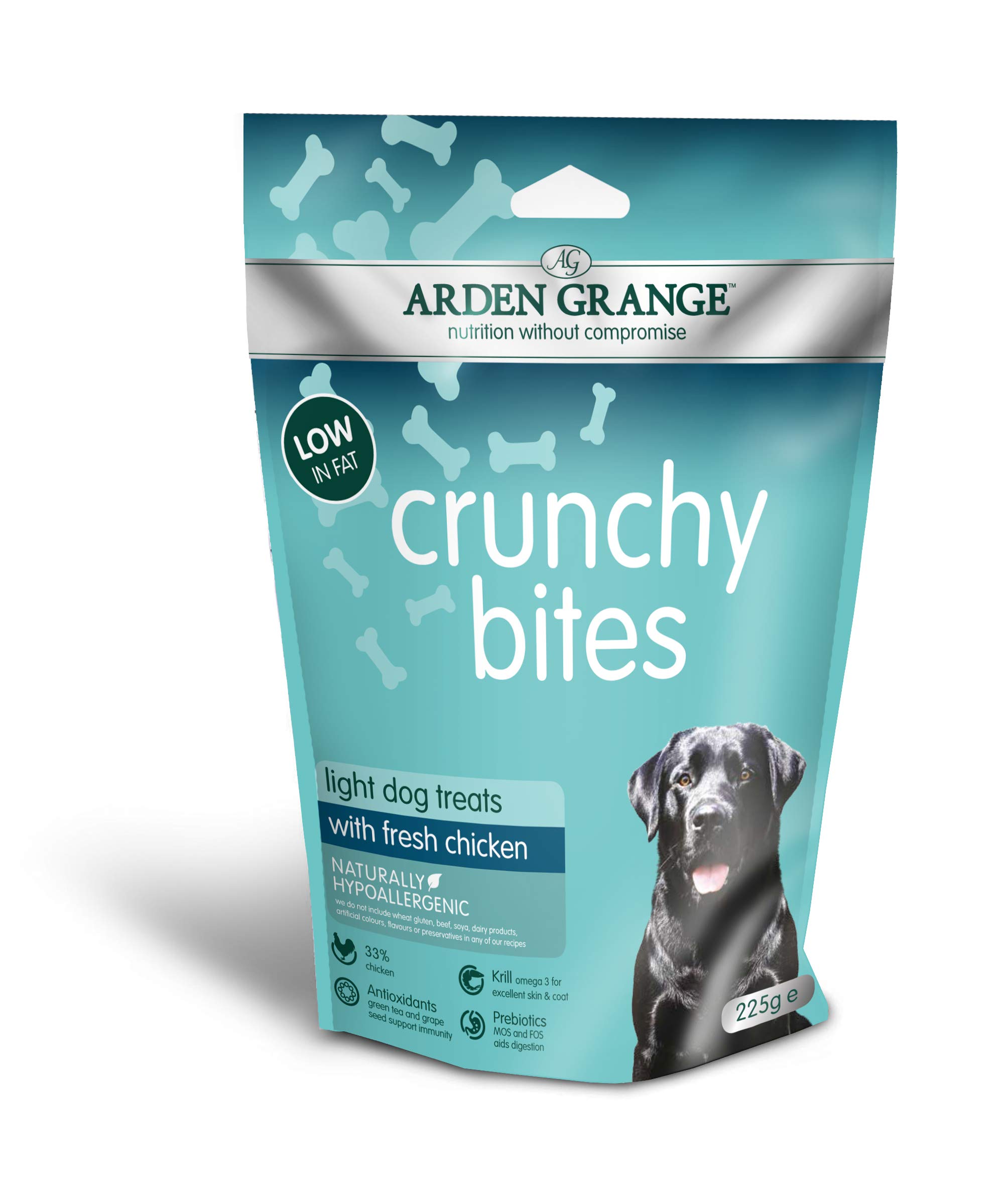 Arden Grange Crunchy Bites Light - Rich in chicken ,225 g (Pack of 10)