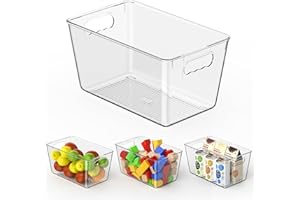 Clear Pantry Organizer Bins, Plastic Organizers & Storage Containers, Cabinet Organizer, Home Organization Must Haves for Kit