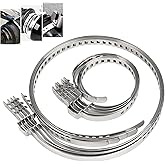 10 Pieces CV Boot Clamp, Stainless Steel CV Boot Clamp Tool, 5 Pairs Joint Boot Clamps Kit, Universal Shaft Joint Crimp Clamp