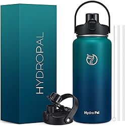 Half Gallon Insulated Water Bottle with 2-in-1 Lid