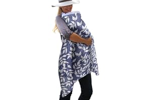 Bebe au Lait Nursing Cover, Apron, Shawl, Privacy Covers for Breast Feeding & Pumping, Breastfeeding Cover for Mom, Soft, & Breathable Muslin Cotton, Full Coverage, One Size Fits All - Boho