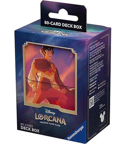 Amazon.com: Ravensburger Disney Lorcana TCG Deck Box featuring Mulan -  Soldier in Training by Michael Cookie Niewiadomy | Securely Store 80  Sleeved Cards
