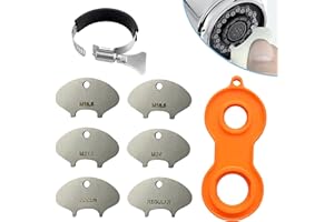 NEXOROOT Upgraded 3-in-1 304 Stainless Steel Faucet Aerator Key – Fits (M16.5, M18.5, M21.5, M24, Junior, Regular) Plug-in Aerators, Male-Thread (M20, M22, M24, M28) & Adjustable for Female Threads (16–34mm)