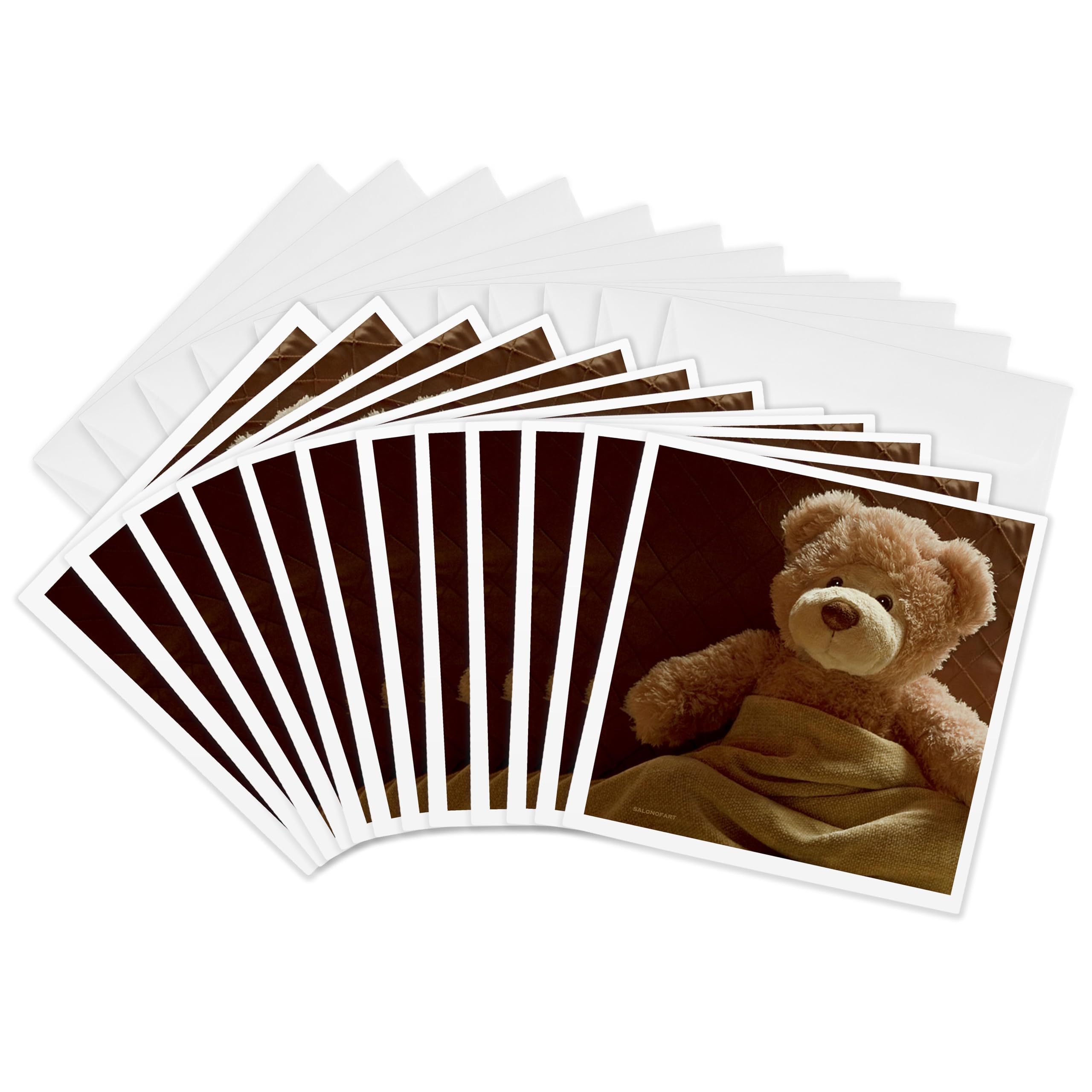 3dRose gc_12016_2 6 x 6-Inch "Home Sick from The Bearfoot Societytm" Greeting Card (Pack of 12)