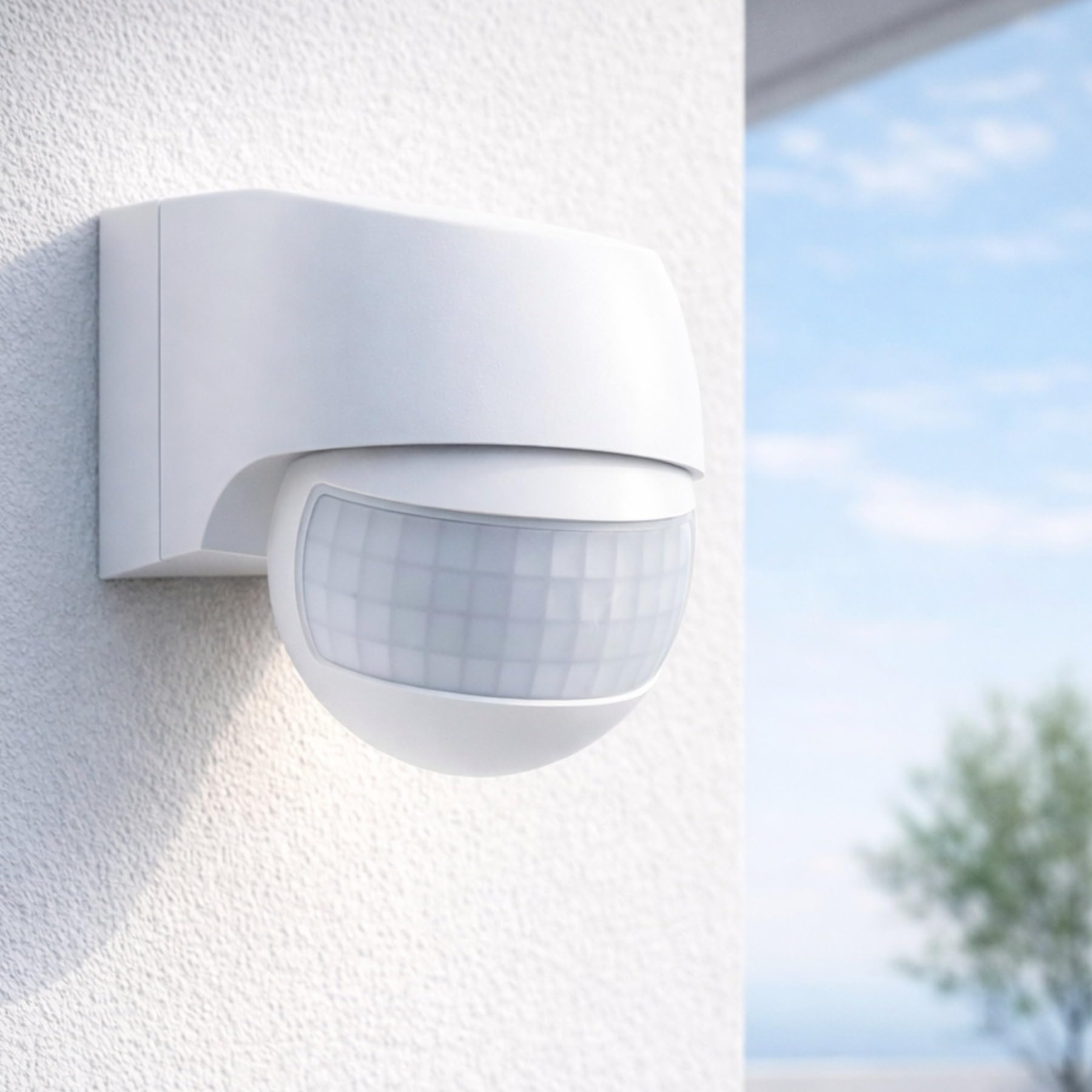 Surface-mounted infrared motion detector, IP44
