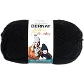 Bernat Big Ball Chunky Solid Yarn, 14 oz, Gauge 6 Super Bulky, 100% Acrylic, Black
