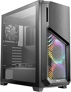 Antec DP502 Flux ARGB BT ATX 2USB3 F120 MM Lado Transparente