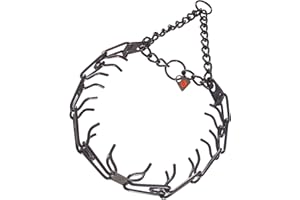 Herm Sprenger Black Stainless Steel Prong Collar for Dogs 3.2mm 23in (58 cm) with O Ring