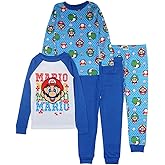 SUPER MARIO Boys' Four Piece Pajama Set