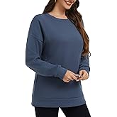 Smallshow Women's Nursing Sweatshirt Tops Fleece Long Sleeve Breastfeeding Clothes