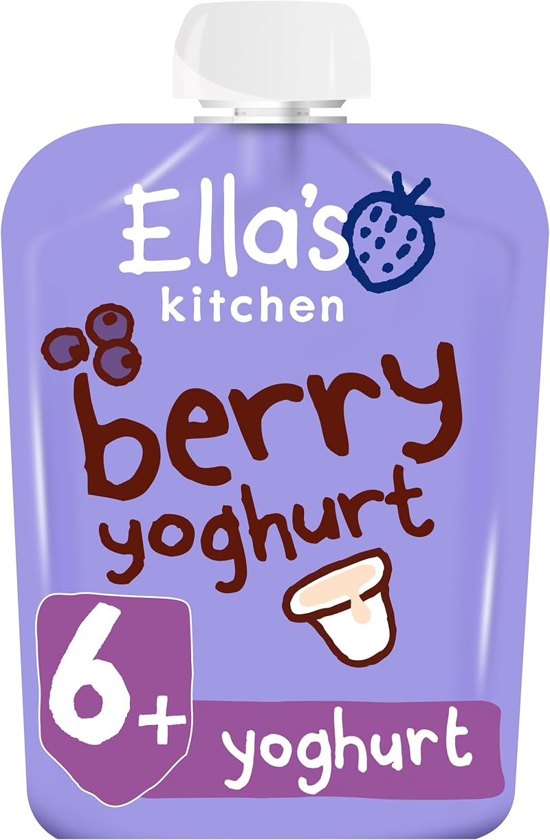 Ella's Kitchen Berry Greek Yoghurt 90g Pouch Organic Baby Snack