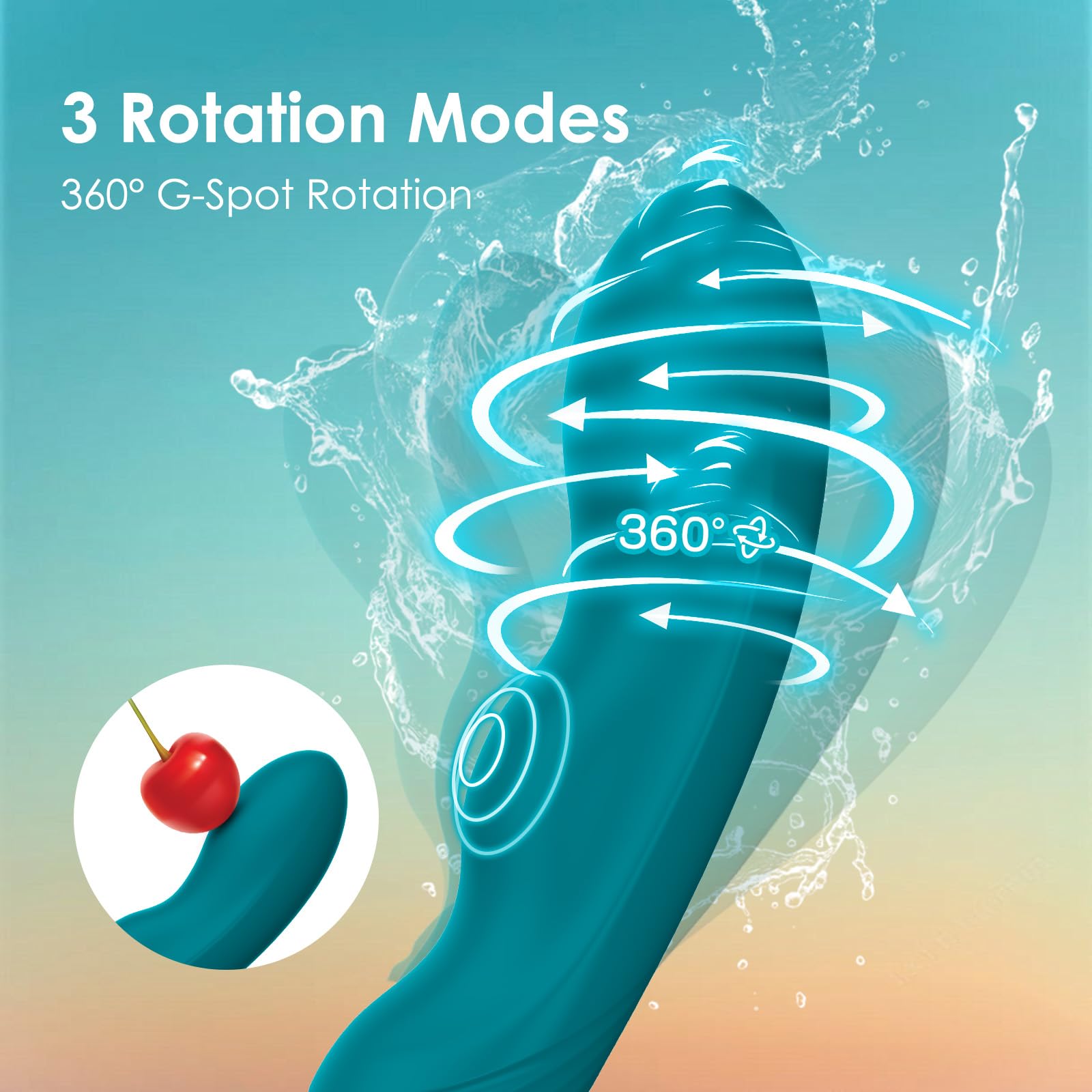 Vibrator for G Spot, Sex Toys with 3 Rotation Modes and 10 Vibration Modes, Quiet Dildo Vibrators, Sex Toyscouples for Couples, Sex Toýs for Woman, Sex Toy, Vibrators, Adult Toys