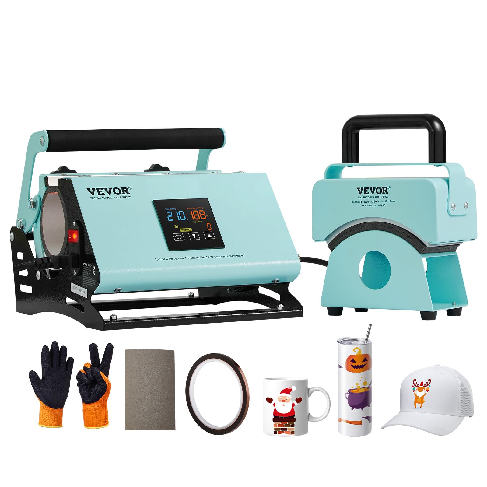VEVOR 2 in 1 Tumbler and Hat Heat Press